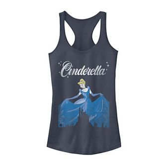 Disney's Cinderella Vintage Castle Silhouette Juniors' Tank Top