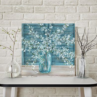 COURTSIDE MARKET Shuttered Blossoms Canvas Wall Art