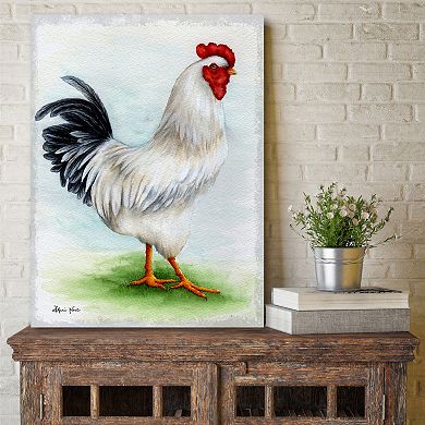COURTSIDE MARKET Countryside Profile II Chicken Canvas Wall Art