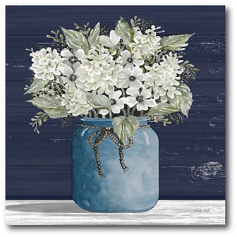 COURTSIDE MARKET White Flower I Canvas Wall Art