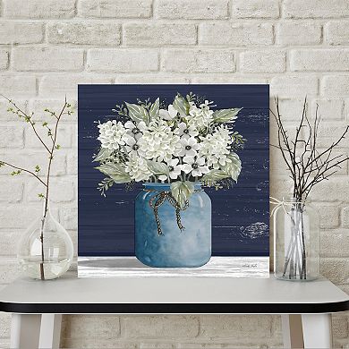 COURTSIDE MARKET White Flower I Canvas Wall Art