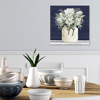 COURTSIDE MARKET White Flower II Canvas Wall Art