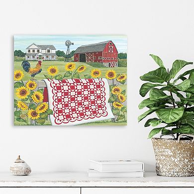COURTSIDE MARKET Country Quilt Canvas Wall Art