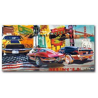 COURTSIDE MARKET Muscle Cars Canvas Wall Art