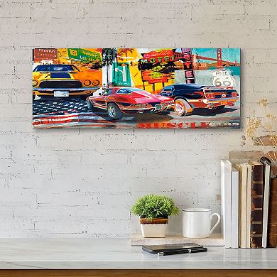 COURTSIDE MARKET Muscle Cars Canvas Wall Art