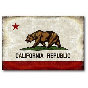 COURTSIDE MARKET California Republic Canvas Wall Art