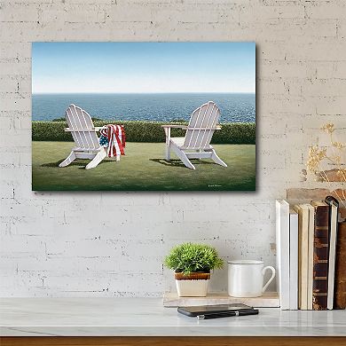 COURTSIDE MARKET Spring House View Canvas Wall Art