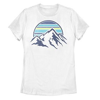 Juniors' Sunset Mountain Range Tee