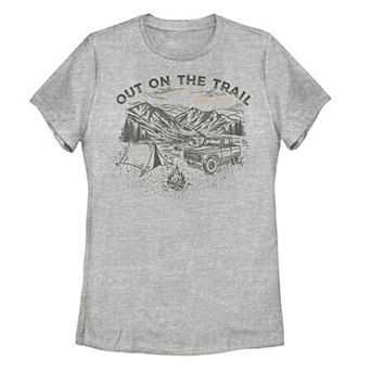 Juniors' "Out On The Trail" Mountain Range Portrait Tee