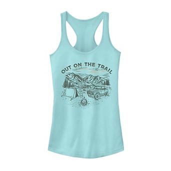 Juniors' "Out On The Trail" Mountain Range Portrait Tank Top