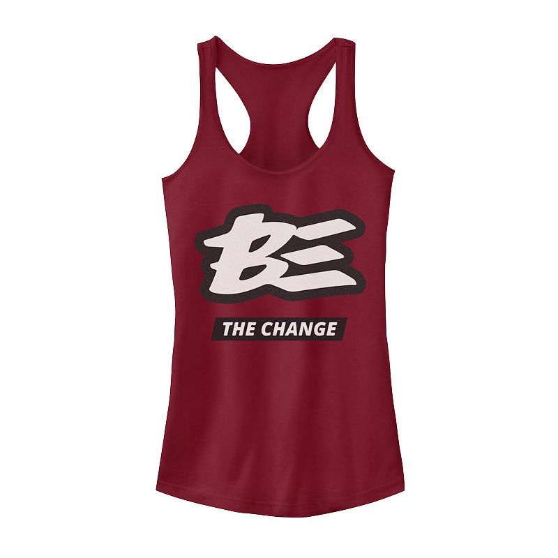 Juniors Be The Change Street Style Logo Tank, Girls, Size: XS, Red