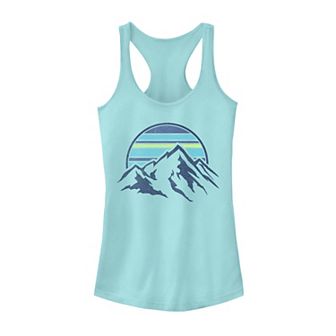 Juniors' Sunset Mountain Range Tank Top
