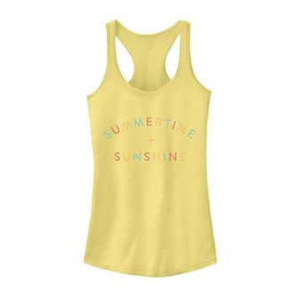 Juniors' Summertime + Sunshine Tank Top