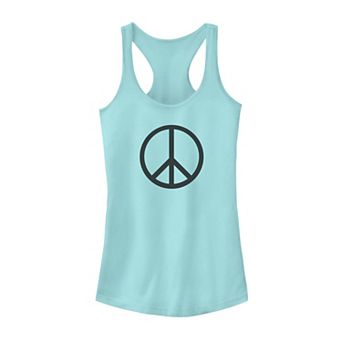 Juniors' Peace Sign Tank Top