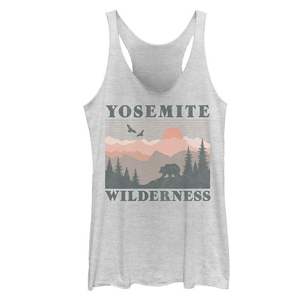 Juniors' Yosemite Wilderness Landscape Tank Top