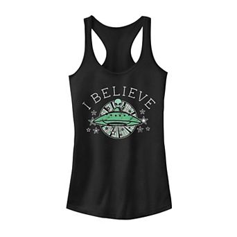 Juniors' Real Aliens Graphic Tank Top