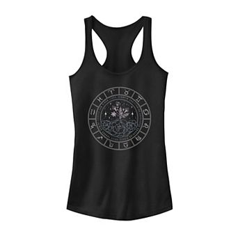 Juniors' Zodiac Floral Calendar Tank Top