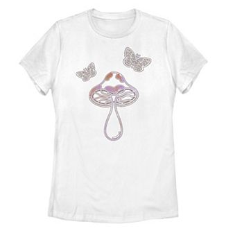 Juniors' Painted Mushroom Pocket Tee