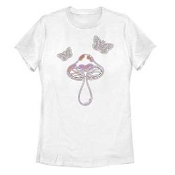 Juniors' Painted Mushroom Pocket Tee