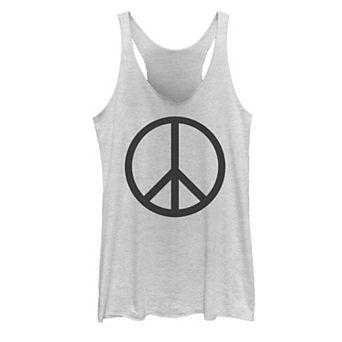 Juniors' Peaceful Peace-Sign Tank Top