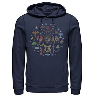 Men's Harry Potter Christmas Group Shot Chibi Ugly Sweater Hoodie