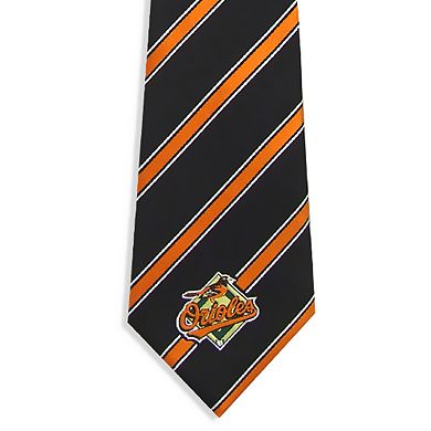 Baltimore Orioles MLB Striped Tie