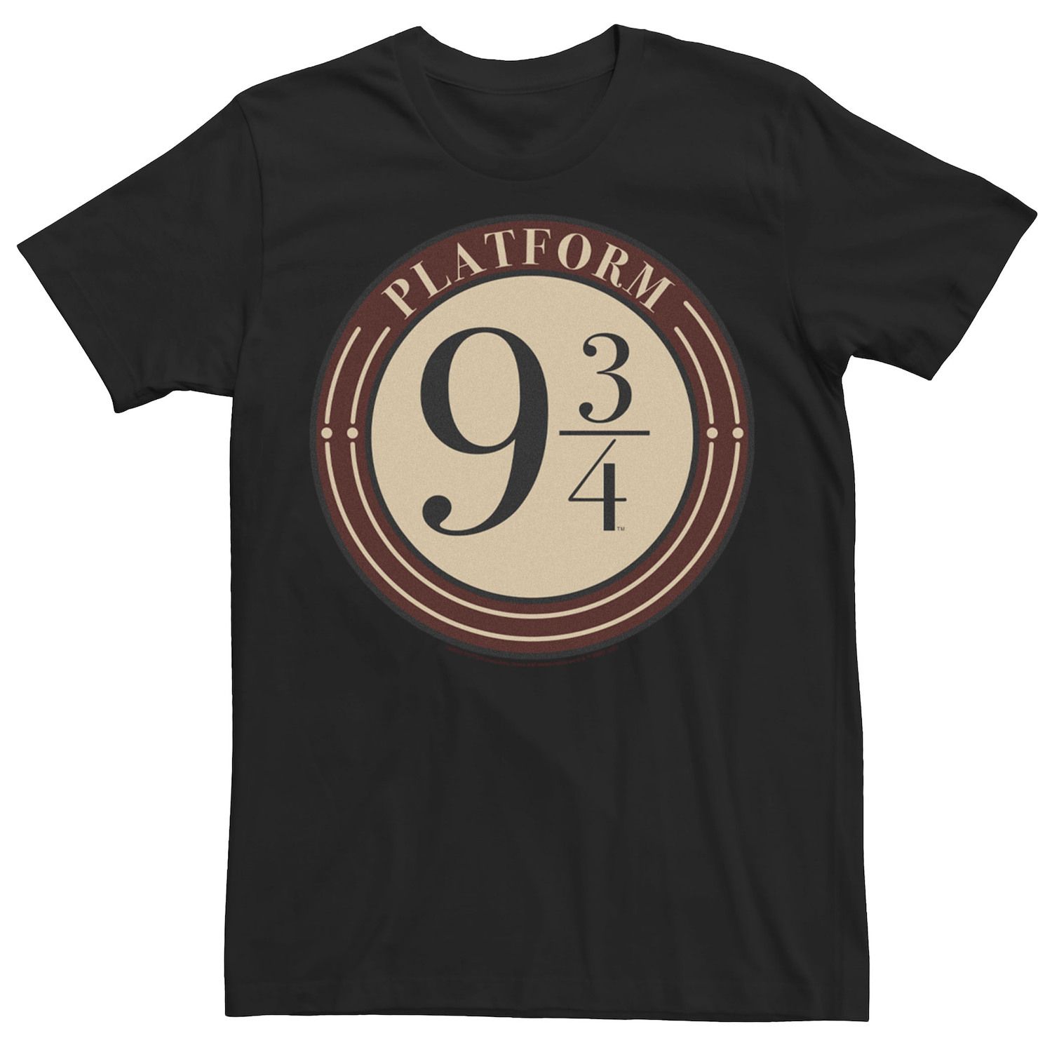 Image for Licensed Character Men's Harry Potter Platform 9 &3/4 Simple Logo Tee at Kohl's.