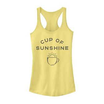 Juniors' Coffee "Cup Of Sunshine" Tank Top