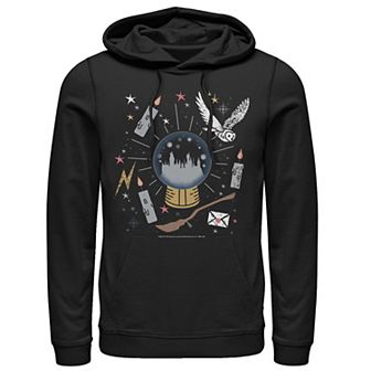 Men's Harry Potter Christmas Hogwarts Snow Globe Hoodie