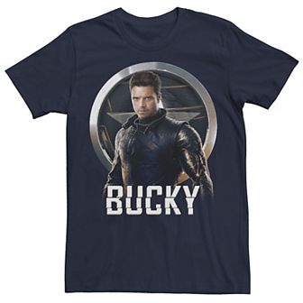 Men's Marvel Falcon & Winter Soldier Bucky Shield Portrait V2 Tee