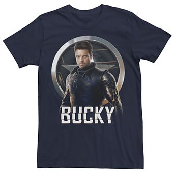 Men's Marvel Falcon & Winter Soldier Bucky Shield Portrait V2 Tee