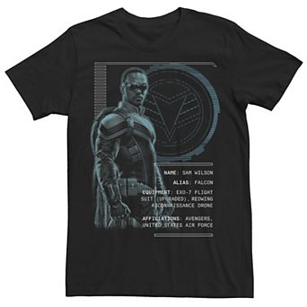 Men's Marvel Falcon & Winter Soldier Falcon Specs Tee