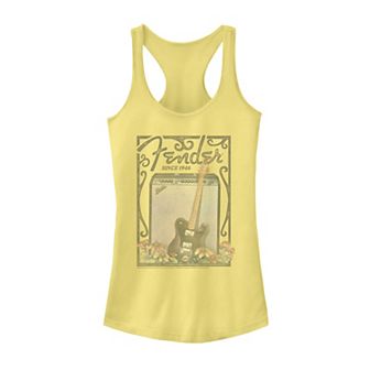 Juniors' Fender Since 1946 Floral Poster Tank Top