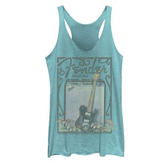 Juniors' Fender Since 1946 Floral Poster Racerback Tank Top