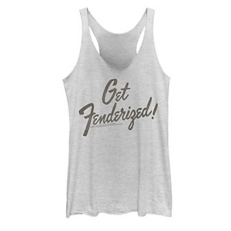 Juniors' Fender Get Fenderized Logo Tank Top