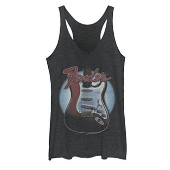Juniors' Fender Guitar Lockup Poster Graphic Tank Top