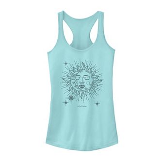 Juniors' Textured Celestial Tank Top