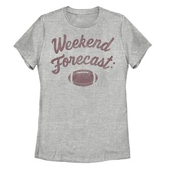 Juniors' Fifth Sun "Weekend Forecast" Football Stamp Tee