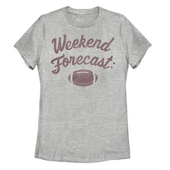 Juniors' Fifth Sun "Weekend Forecast" Football Stamp Tee