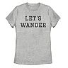 Juniors' "Lets Wander" Tee