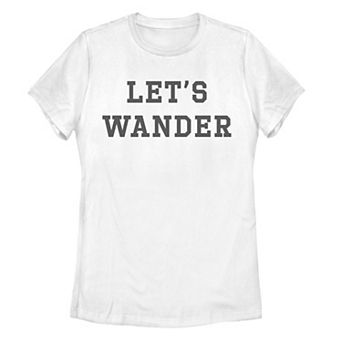 Juniors' "Lets Wander" Tee