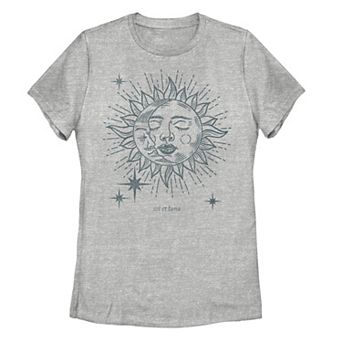 Juniors' Textured Celestial Tee