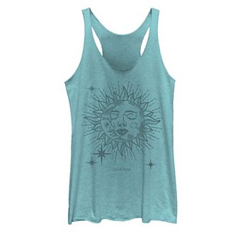 Juniors' Textured Celestial Tank Top