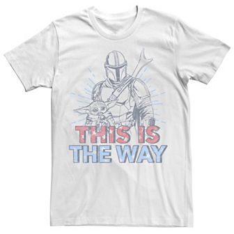 Men's Star Wars: The Mandalorian Americana Mando & The Child Tee