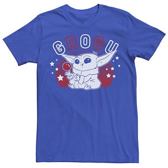Men's Star Wars: The Mandalorian Grogu Lines Stars Tee