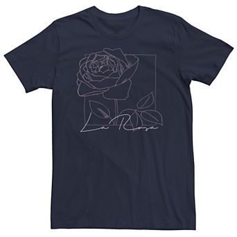 Men's La Rosa Rose Line Art Tee