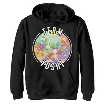 Boys 8-20 Nintendo Yoshi's Crafted World "Team Yoshi" Piggyback Hoodie