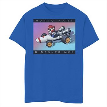 Boys 6-20 Nintendo Mario Kart "B Dasher Mk. 2" Neon Color Fade Drift Tee