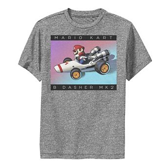 Boys 8-20 Nintendo Mario Kart Dasher Neon Color Fade Drift Tee