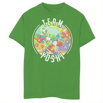 Boys 8-20 Nintendo Yoshi's Crafted World "Team Yoshi" Piggyback Tee